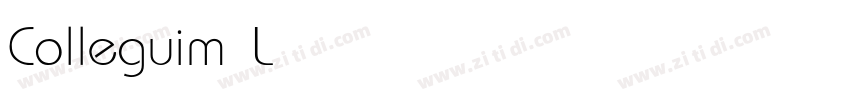 Colleguim Light字体转换